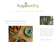 Tablet Screenshot of frugalfeeding.com